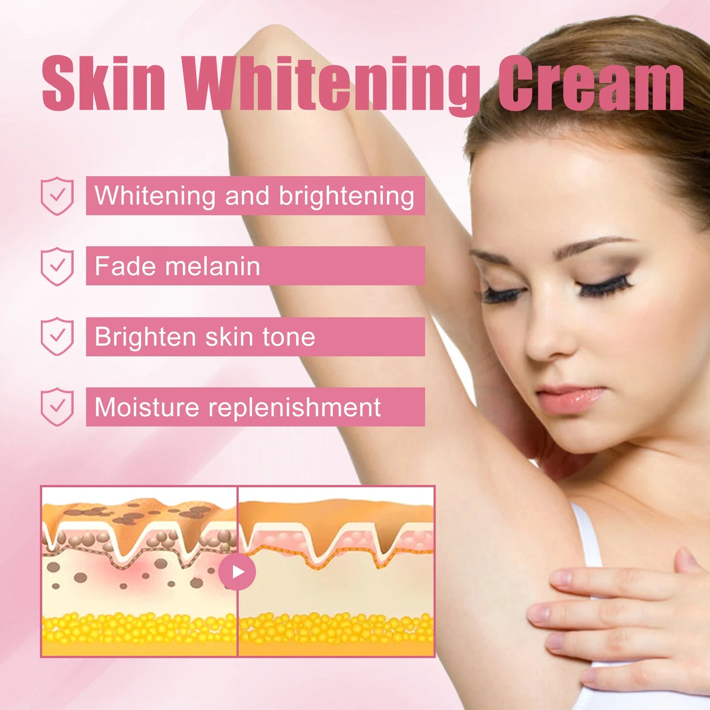 Body Brightening Cream – Dark Underarms, Thighs & Joints