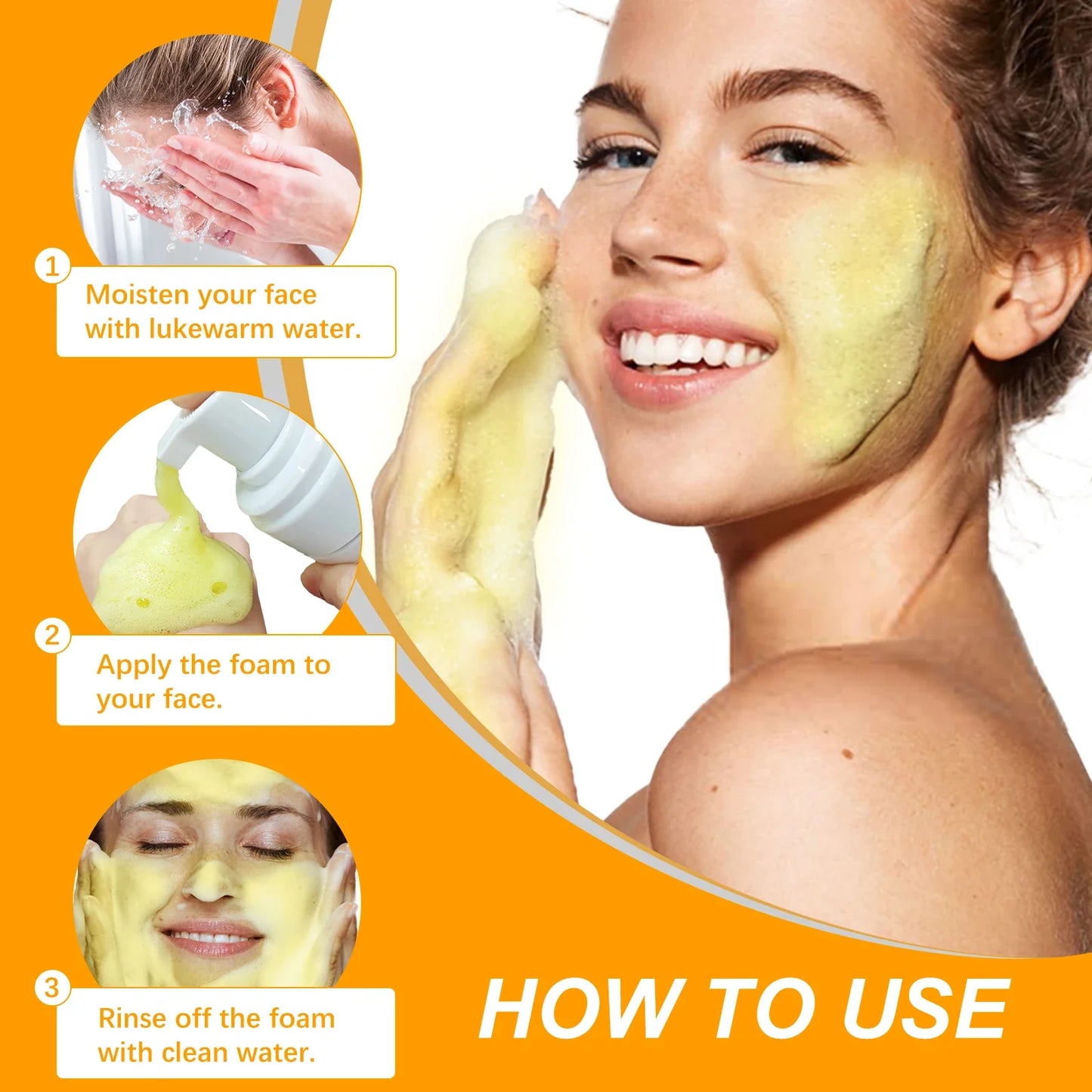 Turmeric Foam Facial Cleanser – Brightening Face Wash 150ml
