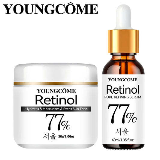 YOUNGCOME Retinol Firming Serum Cream Set – Anti-Aging & Brightening Retinol Serum Cream Set Peaceful Pleasures Health and Wellness