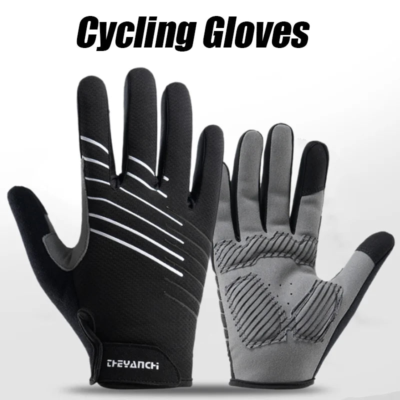 RooRuns Full-Finger Cycling Gloves | Non-Slip Silicone Grip