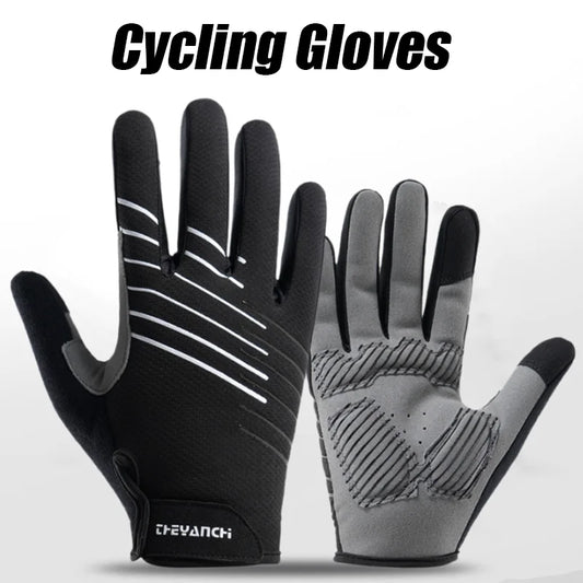 RooRuns Full-Finger Cycling Gloves | Non-Slip Silicone Grip Cycling Gloves Peaceful Pleasures Health and Wellness