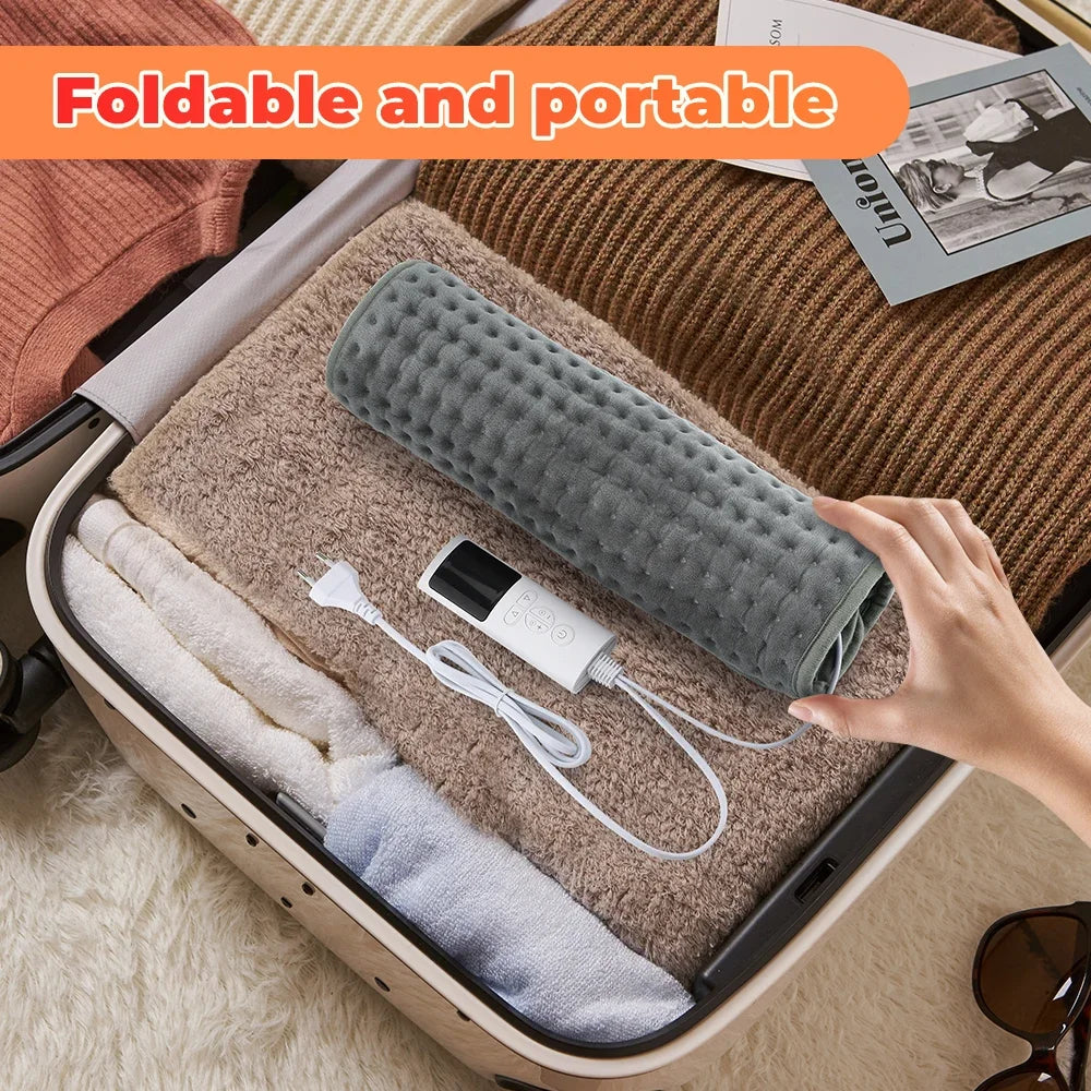 Moajaza Electric Foot Warmer Pad – Washable Plush Heating Mat
