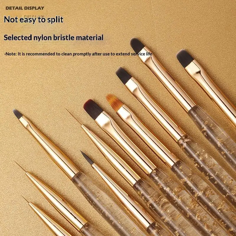 1Pcs Nail Brush Set Detail Work Pens Stylish Acrylic Handles Gel Nail Art Fine Line Painting Professional Home Use Manicure Tool Peaceful Pleasures Health and Wellness
