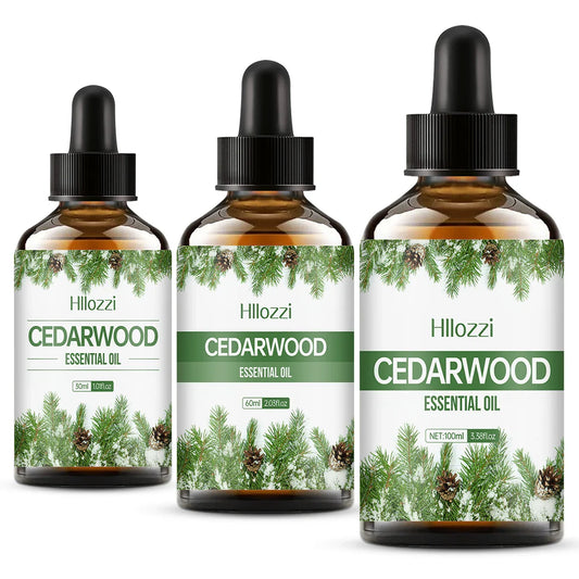 Hllozzi Cedarwood Essential Oil – Pure Aromatherapy Diffuser Oil Essential Oil Oasis Select