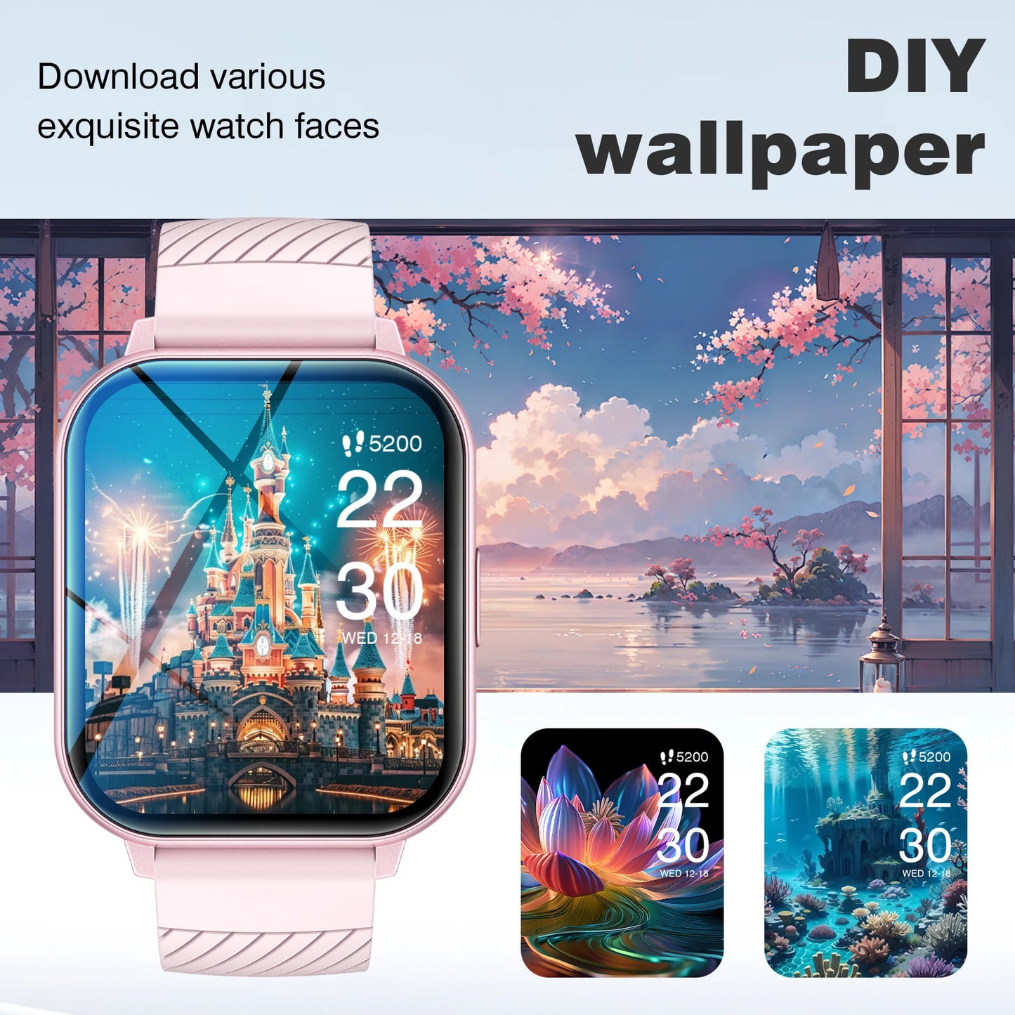 LOMAXFR Smart Watch 1.83" HD | Wireless Call & Sports Modes