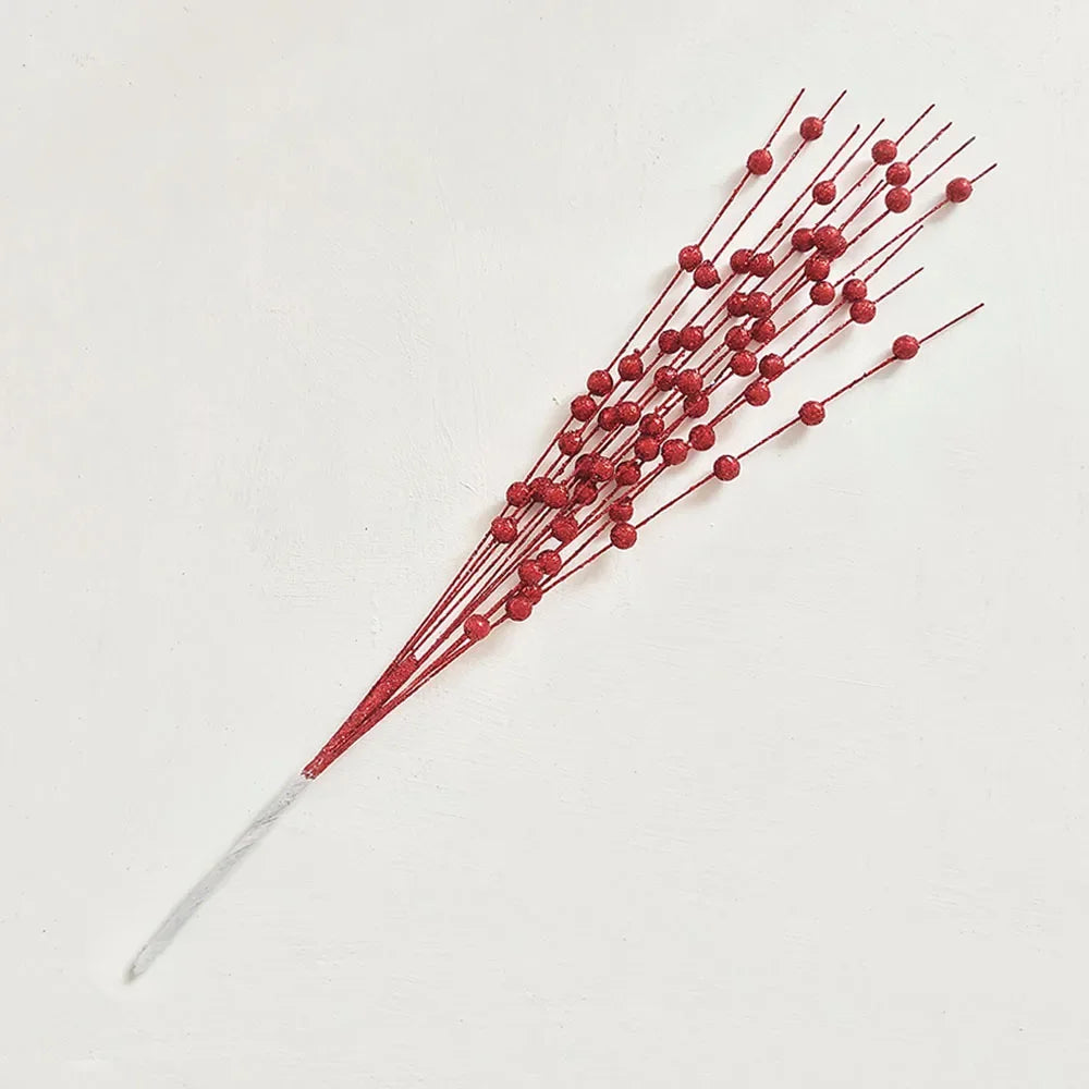 43cm Glitter Berry Artificial Stems | Christmas Tree Ornaments