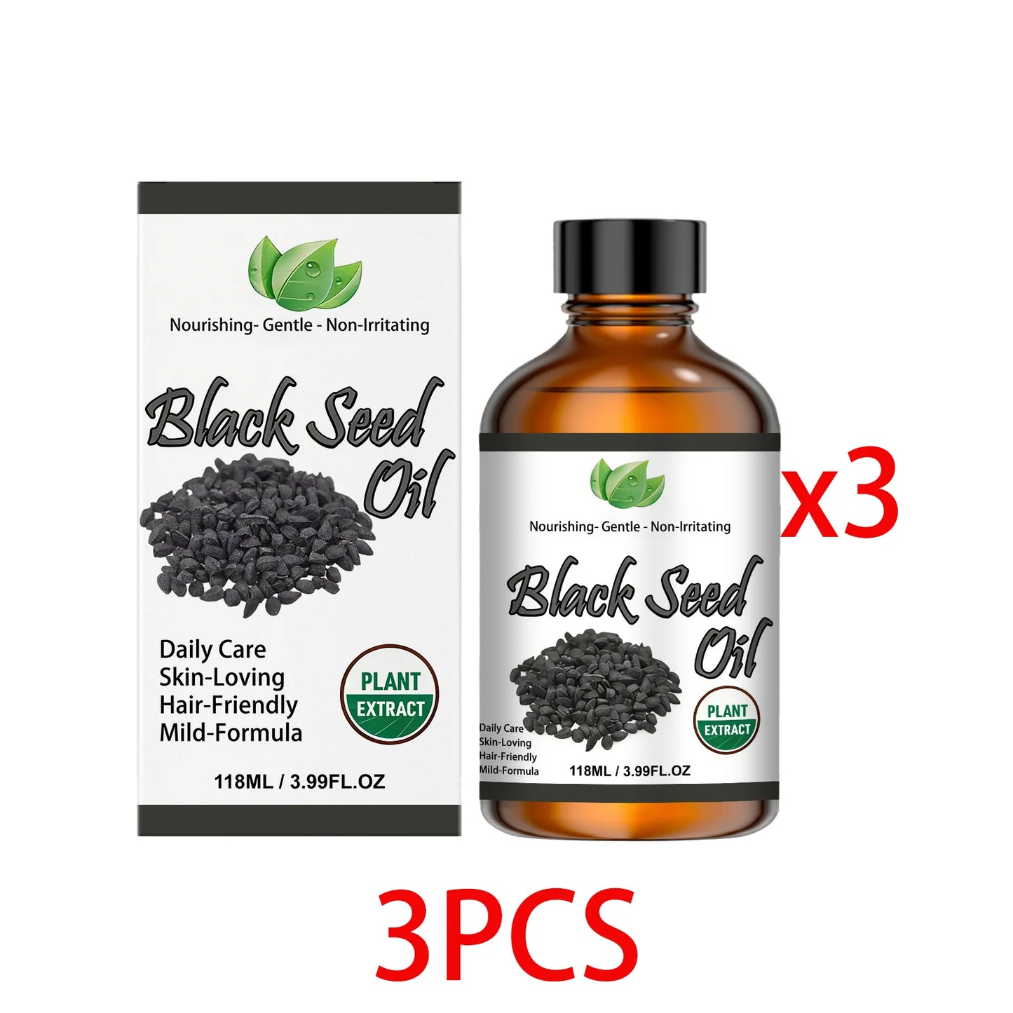 Organic Black Seed Oil for Hair, Face & Body – 118ml
