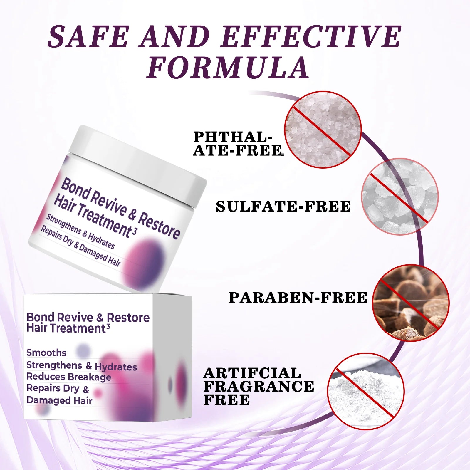 Hair Conditioner Hair Mask Improves Frizzy Tangled,Repair Dry and Damaged, Prevents Hair Breakage & Splitting Hair Care Products Peaceful Pleasures Health and Wellness