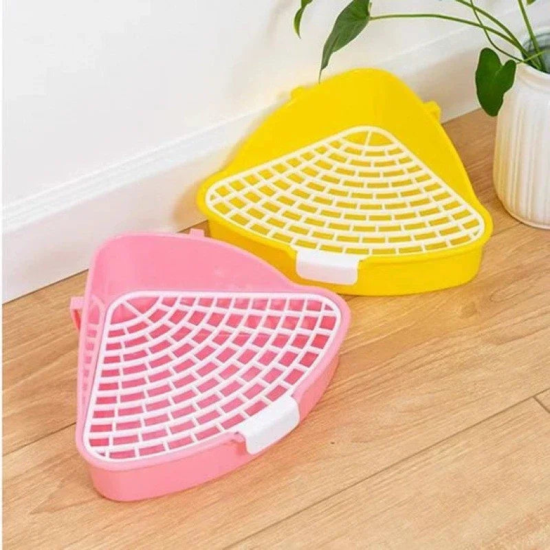 Corner Litter Tray for Hamsters, Guinea Pigs & Small Pets