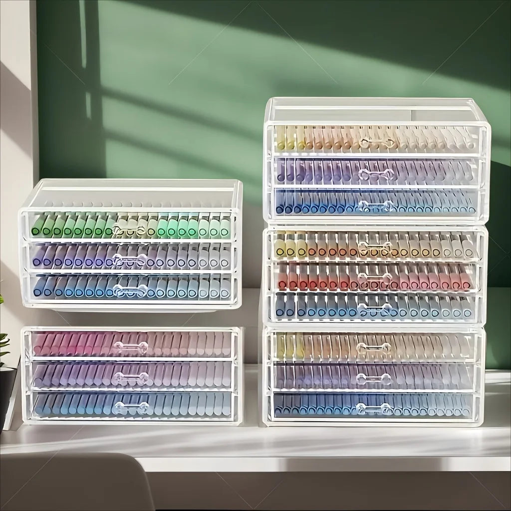 Clear Acrylic Multi-Drawer Organizer – Desk & Countertop