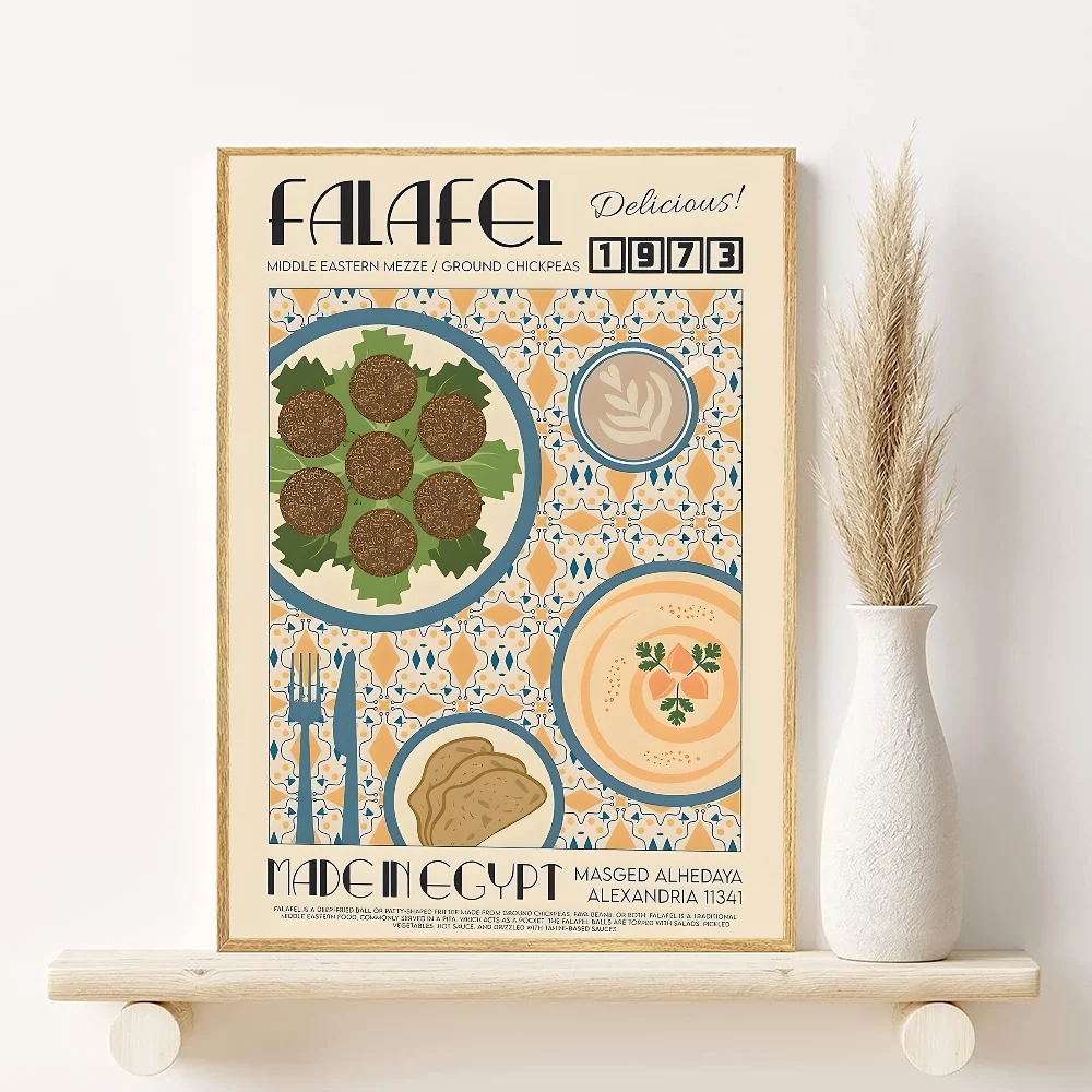 Retro Japanese & Korean Food Poster – Waterproof PVC Wall Art Wall Art Poster Peaceful Pleasures Health and Wellness z7 30X40cmNoframe