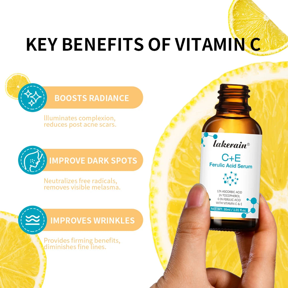 Vitamin C Face Serum with Ferulic Acid & Vitamin E | Anti-Aging