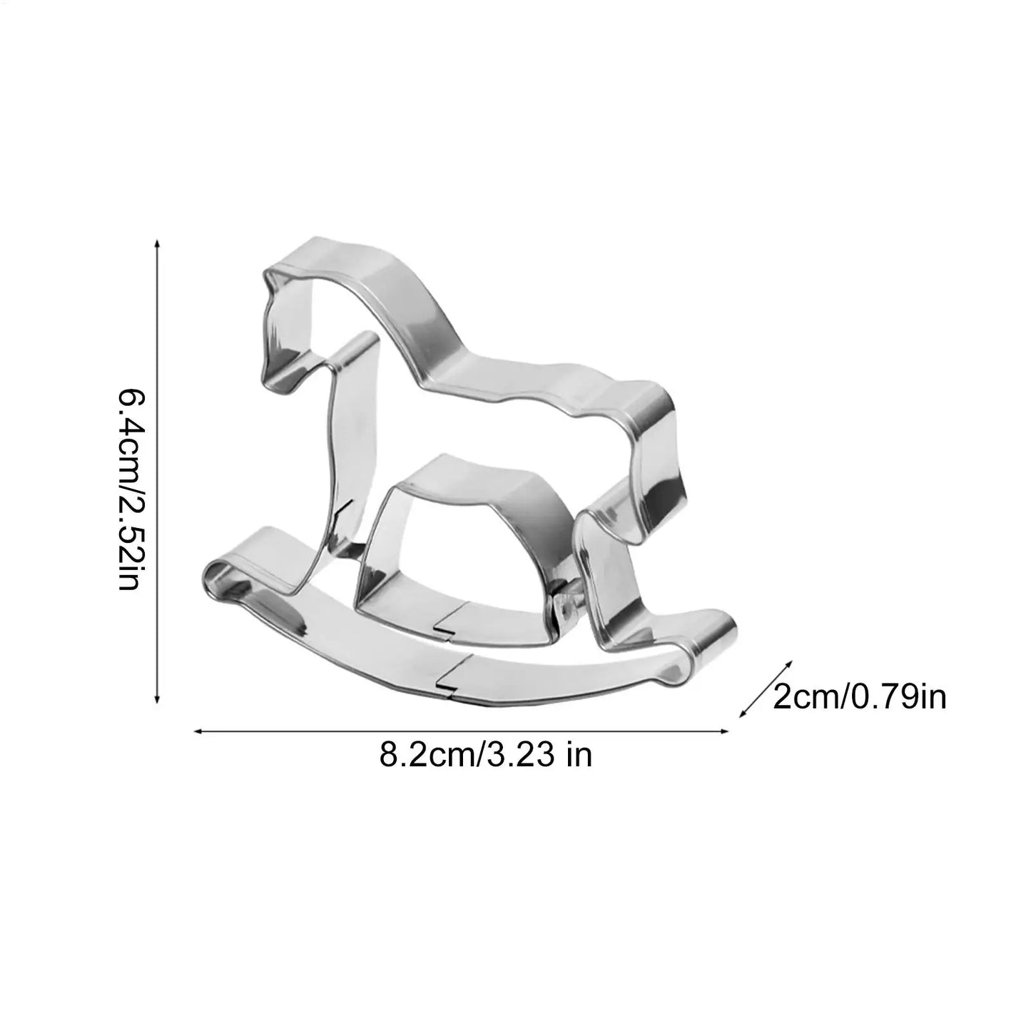 Horse-Shaped Stainless Steel Cookie Cutter | 2026 Year of Horse