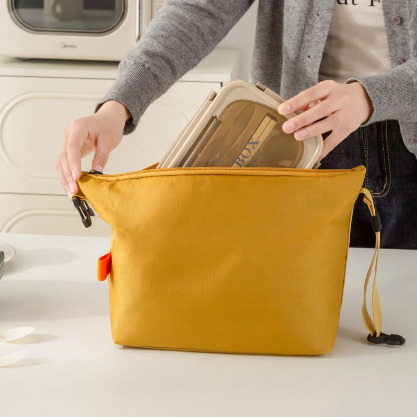 Insulated Lunch Bag – Leakproof, Reusable, High Capacity Insulated Lunch Bag Peaceful Pleasures Health and Wellness