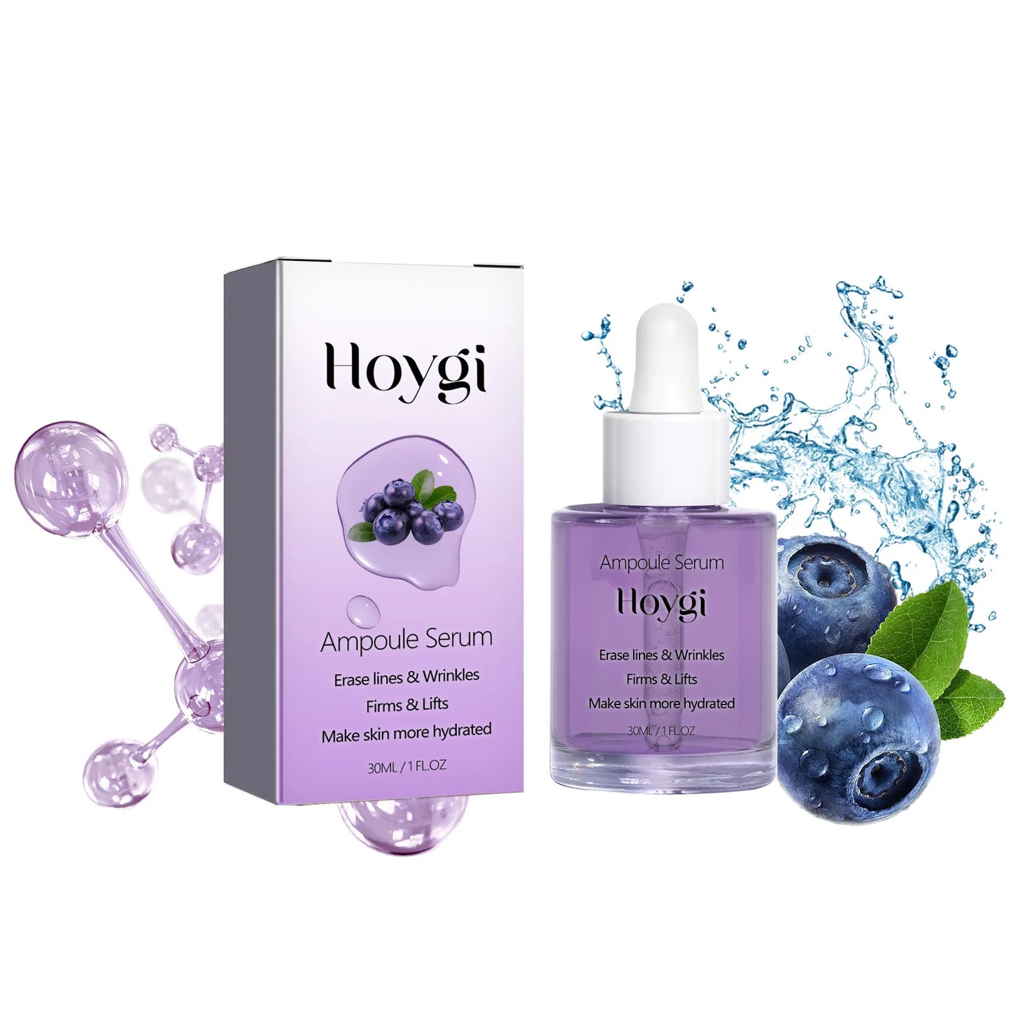 Anti Aging Serum Reduce Fine Line Firming Lifting Wrinkle Removal Lighten Dark Spots Repair Moisturize Whitening Ampoule Essence Peaceful Pleasures Health and Wellness 30ml Boxed