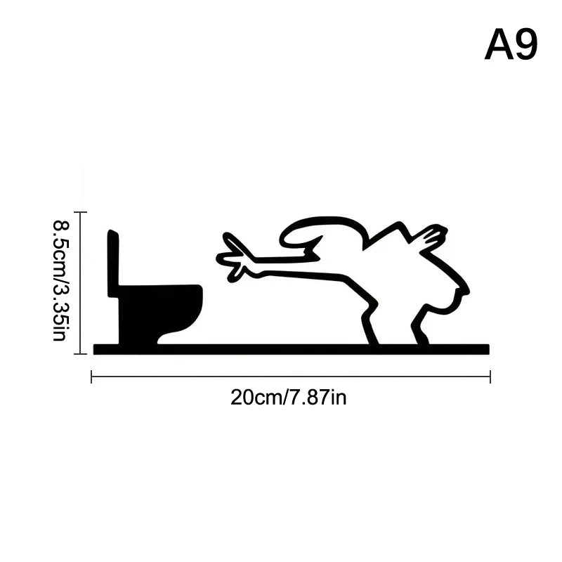 La Linea Minimalist Line Art Car Sticker & Wall Decal