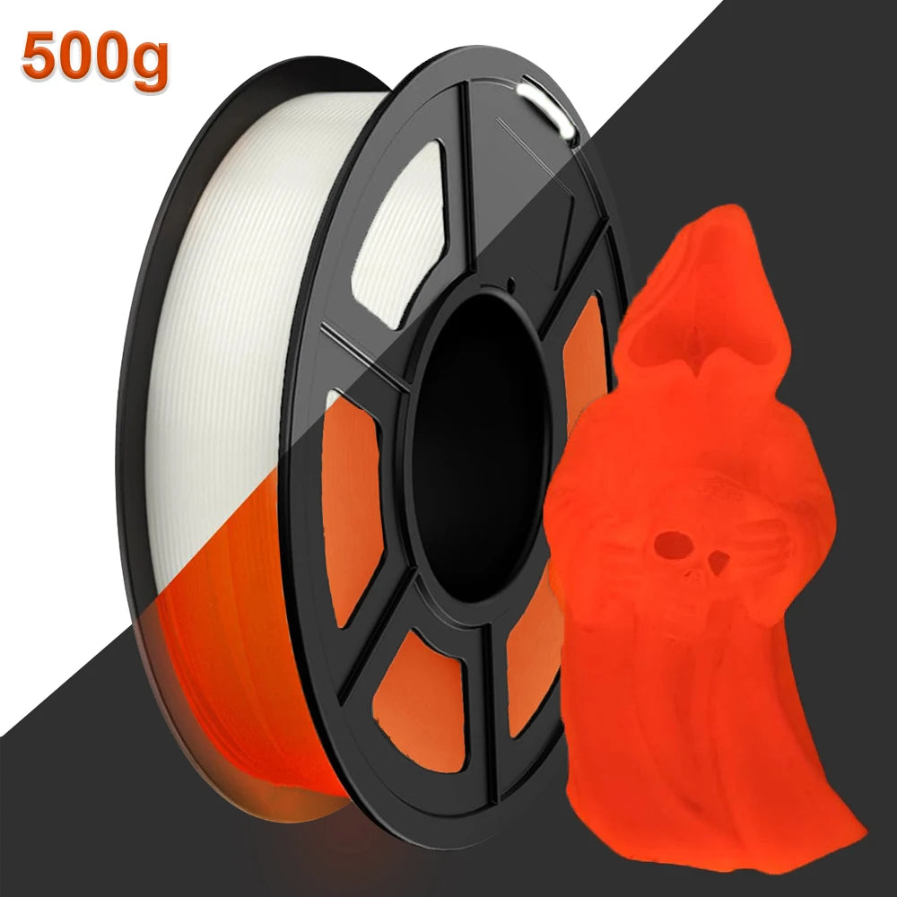 Glow Rainbow PLA Filament 1.75mm – Luminous Glow in the Dark