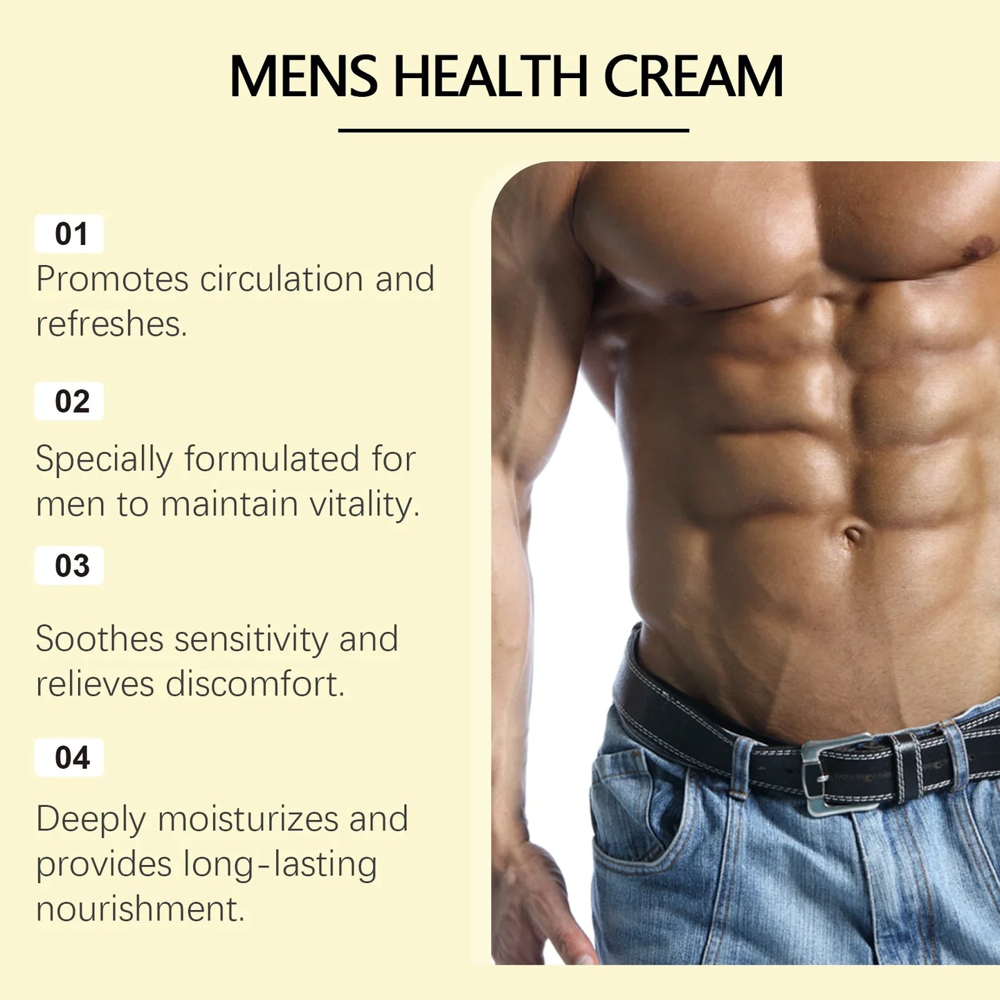 Men's Deep Moisturizing Body Massage Cream | Daily Skin Care