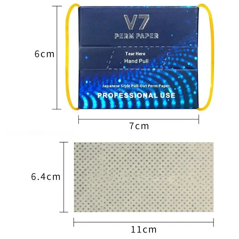 Hair Curling Papers Perm Papers For Hair Curling Salon Disposable Tissue With High Temperature Resistance For Cold And Hot Perms Peaceful Pleasures Health and Wellness onesize