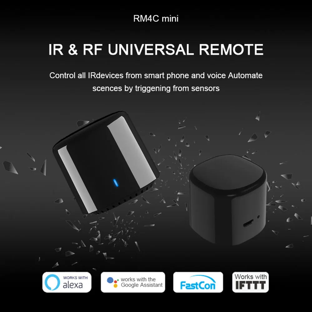 Broadlink Rm4c Mini WIFI IR RM4 BestCon Smart Home Universal Remote for Air Conditioner TV Voice Control by Alexa Google Home Peaceful Pleasures Health and Wellness