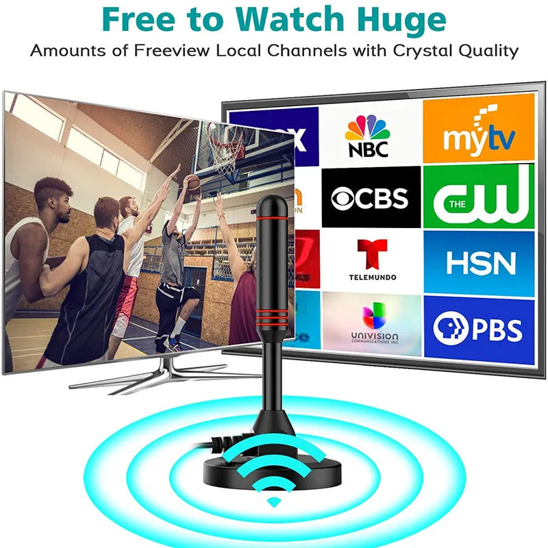 Digital TV Antenna with Amplifier – Indoor, Outdoor & Vehicle