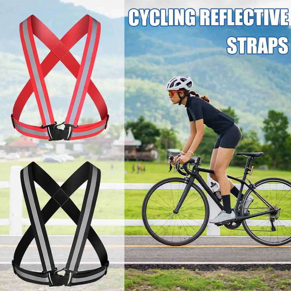 Reflective Safety Vest – Adjustable Night Running & Cycling Reflective Safety Vest Peaceful Pleasures Health and Wellness