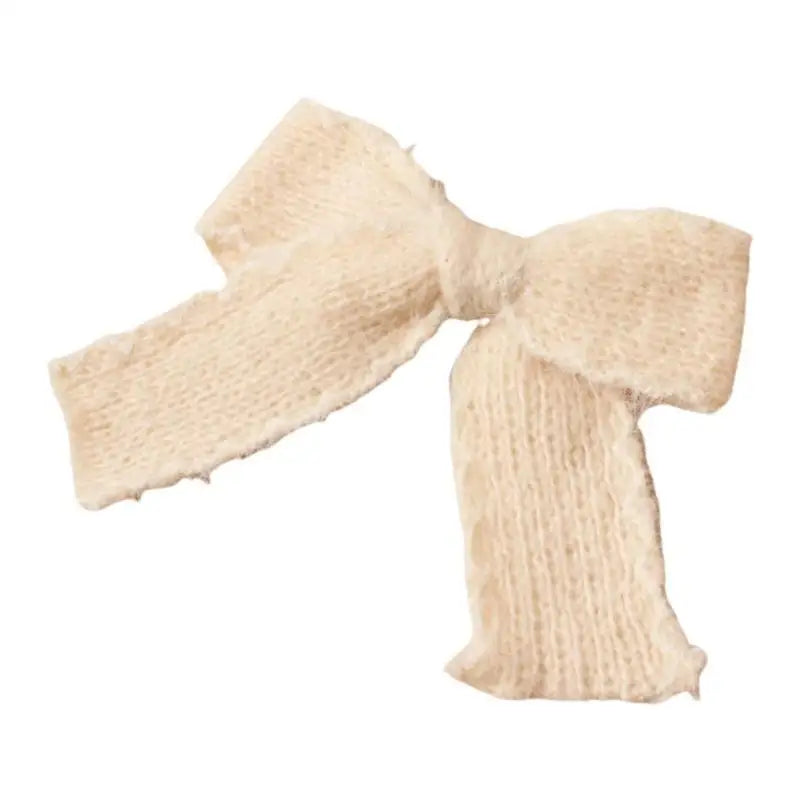 Knitted Bowknot Baby Hair Clip – Cute, Secure & Soft | 0–3 Yrs