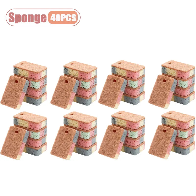 Dual-Sided Cellulose Dish Sponges | Colorful Kitchen Scourers