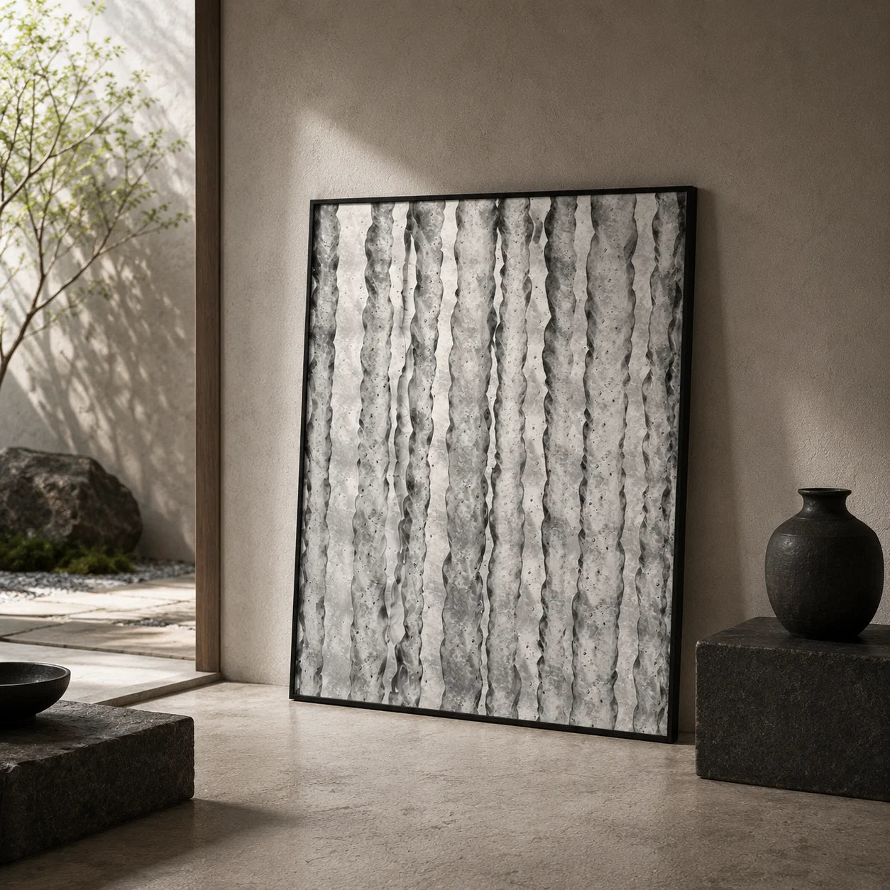 Abstract Minimalist Canvas Wall Art Poster Print | Home Decor Canvas Wall Art Peaceful Pleasures Health and Wellness