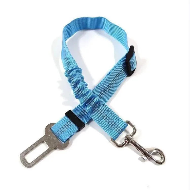 Dog Car Harness Set | Retractable Seatbelt Tether & Folding Bowl