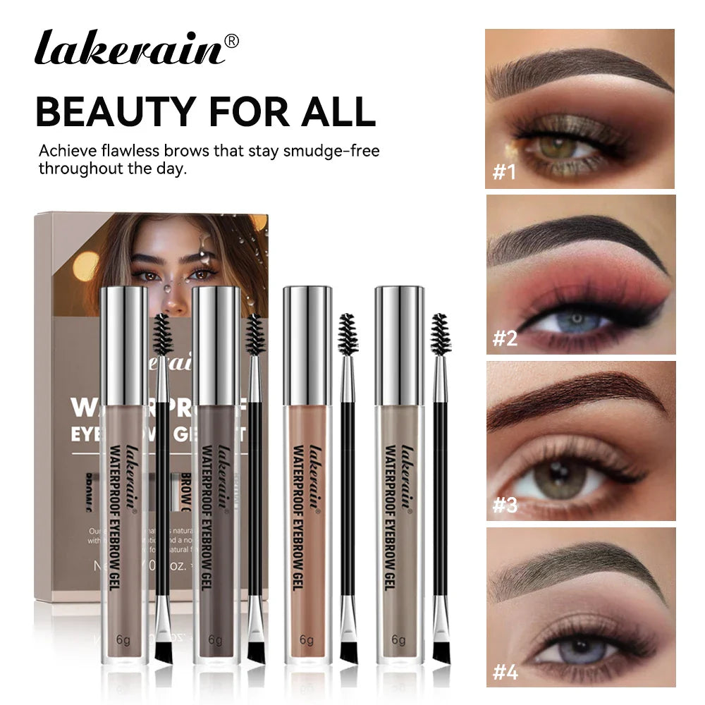 Waterproof Eyebrow Tint Gel – 4 Shades, Sweatproof & Long-Lasting