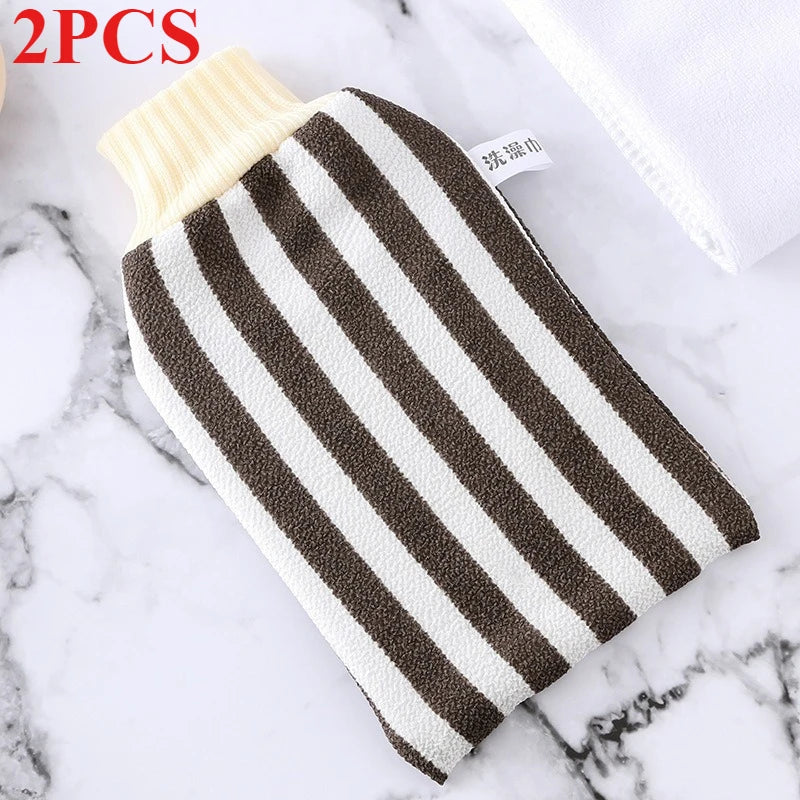 Exfoliating Bath Gloves – SPA Scrubber Mitt for Deep Cleaning
