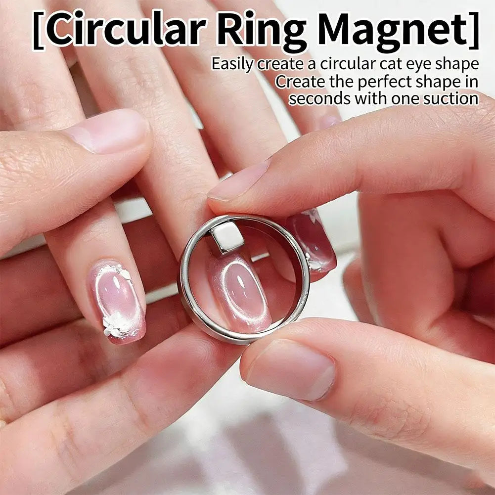 Cat Eye Nail Magnet Tool Set – Heart & French Tip Manicure