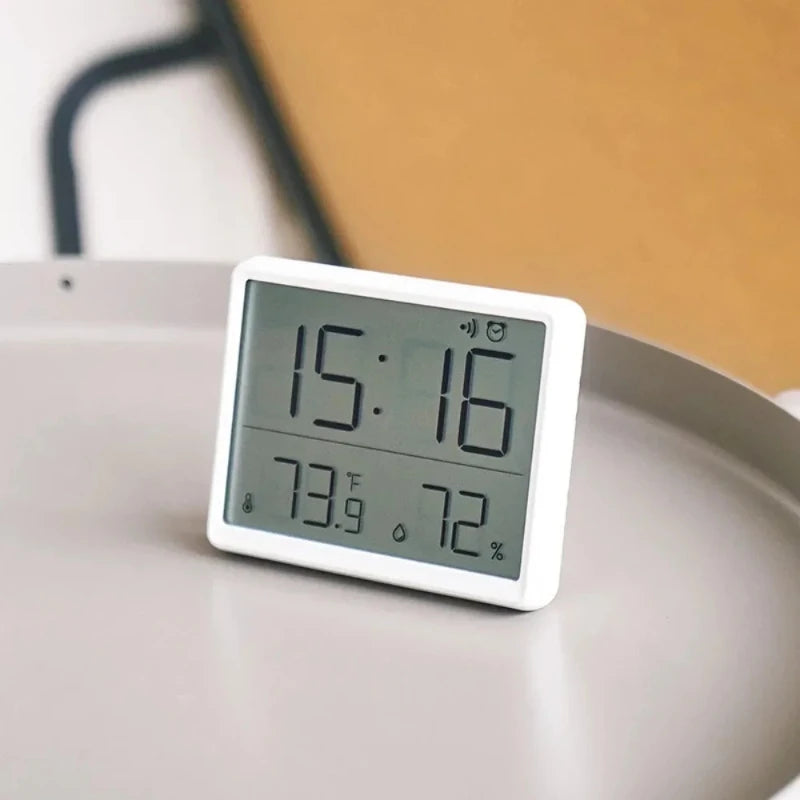 Digital Alarm Clock with Temperature & Humidity | Magnetic Desk