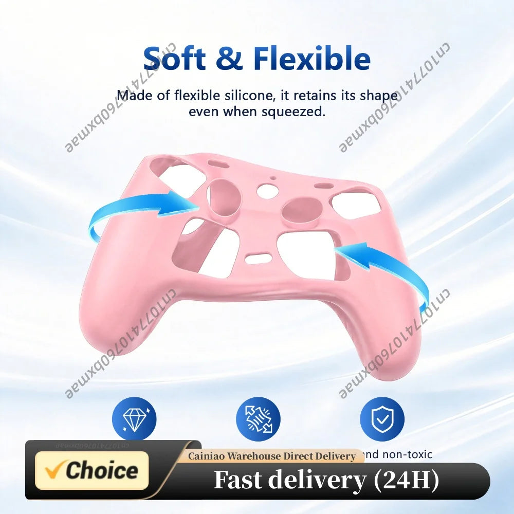 Silicone Protective Case for Steam Controller 2 Accessories Protective Cover with Joystick Caps Lightweight Shockproof No Odor Peaceful Pleasures Health and Wellness