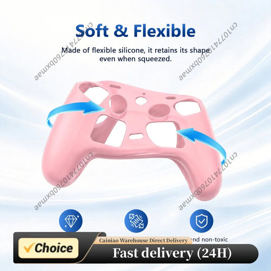 Silicone Protective Case for Steam Controller 2 Accessories Protective Cover with Joystick Caps Lightweight Shockproof No Odor Peaceful Pleasures Health and Wellness
