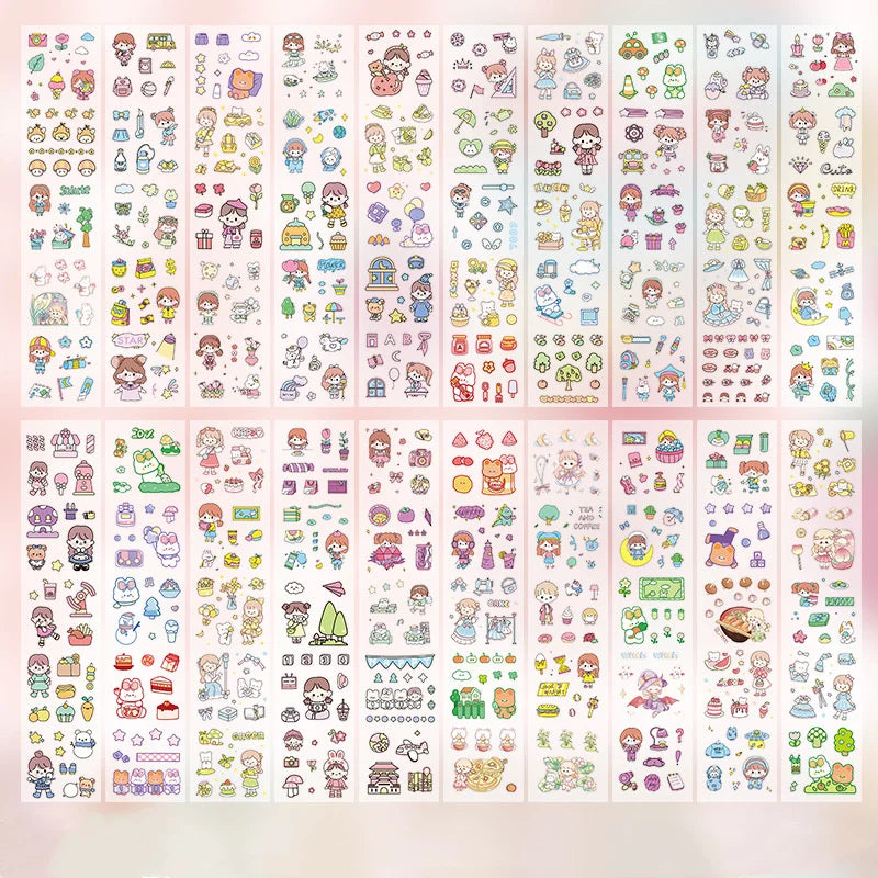 20 Sheets Waterproof Stickers for Kids Toddlers 1000+ Vivid Children Stickers Boys Girls Teachers Reward Craft Scrapbook Gift Peaceful Pleasures Health and Wellness