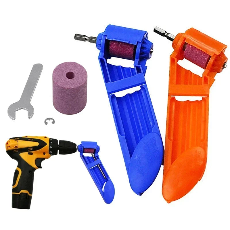 Portable Drill Bit Sharpener Corundum Grinding Wheel for Grinder Polishing Kit Tools Wheel Drill Straight Shank Bit Sharpener Peaceful Pleasures Health and Wellness