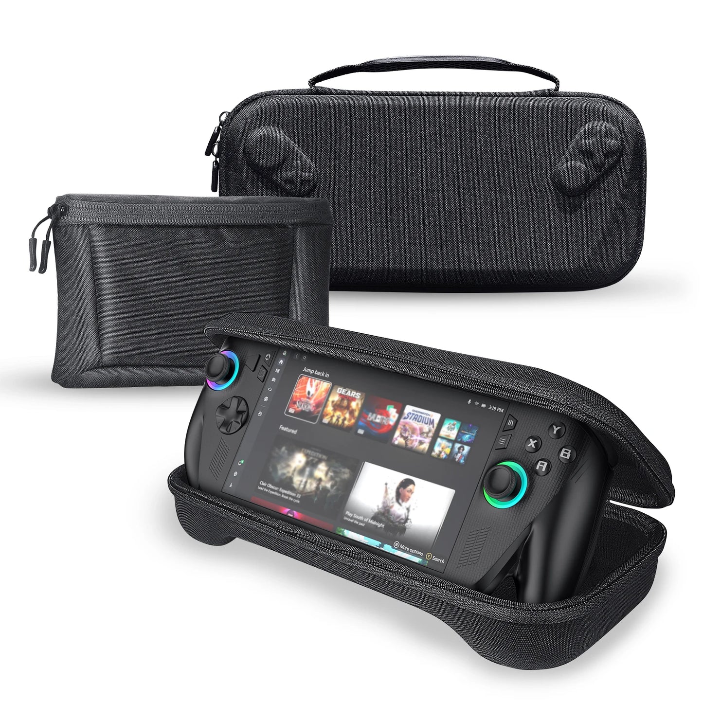 2 In 1 Portable Anti-Drop Organizer Bag With A Detachable Accessory Pouch For ROG XBOX Ally/ROG XBOX Ally X Gaming Accessories Peaceful Pleasures Health and Wellness