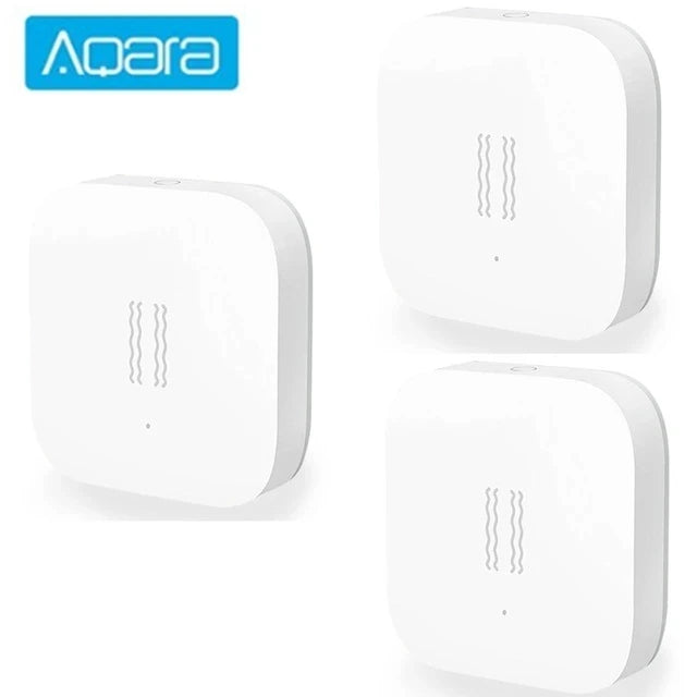 Aqara Smart Vibration Sensor Zigbee Motion Shock Sensor Detection Alarm Monitor Built In Gyro For Xiaomi Mijia Homekit Smarthome Peaceful Pleasures Health and Wellness 3Pcs Vibraton Sensor
