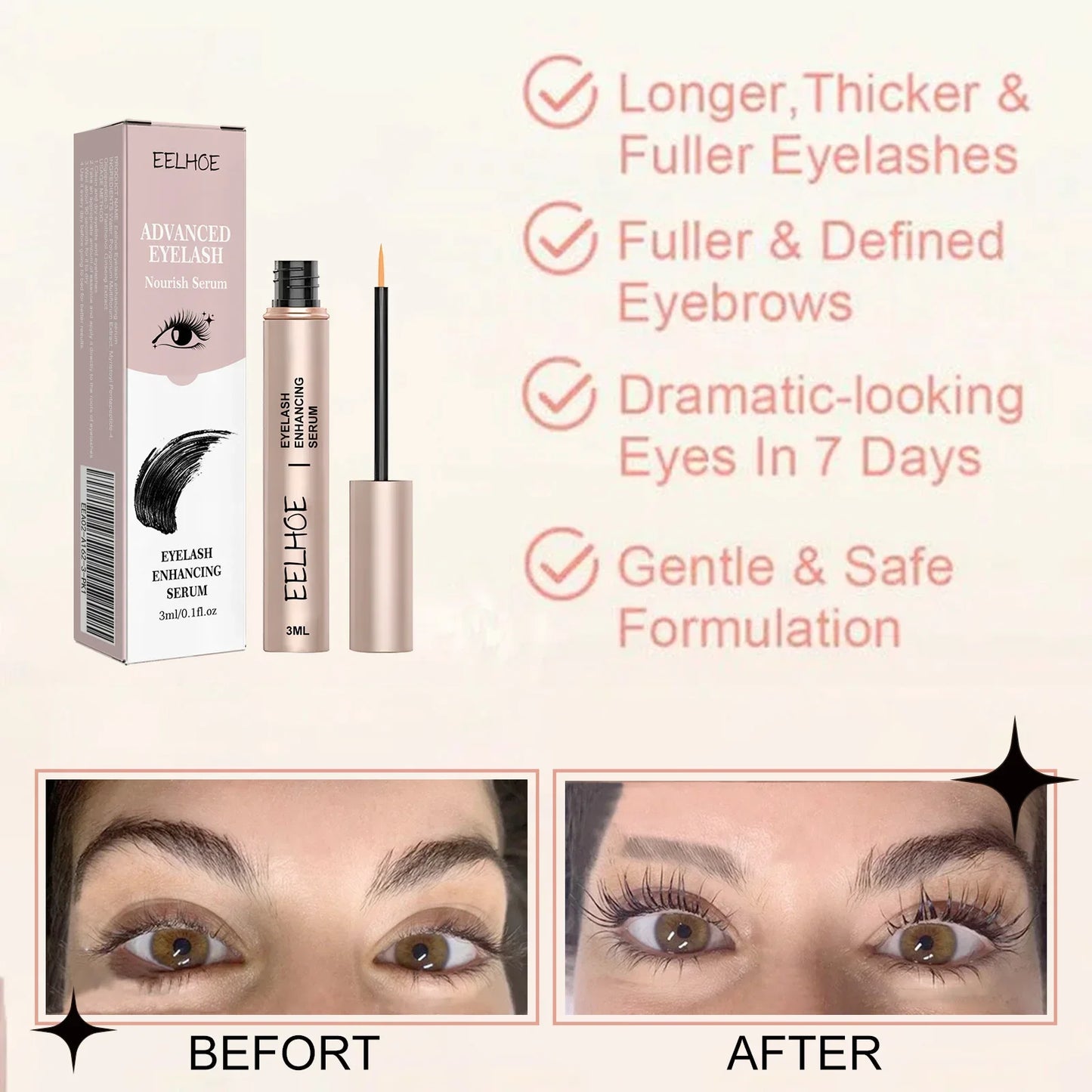 Eyelash Growth Serum – Longer, Thicker & Fuller Lashes Peaceful Pleasures Health and Wellness