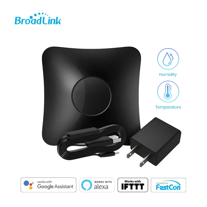 BroadLink RM4 Pro RM4 Smart Remote control with Temperature Humidity Sensor Wireless Universal Remote Smart Home Peaceful Pleasures Health and Wellness US RM4 PRO Add HTS2
