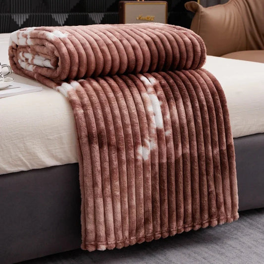 3D Jacquard Shaggy Blanket – Cozy Lightweight Throw for Bed & Sofa Plush Throw Blanket Peaceful Pleasures Health and Wellness