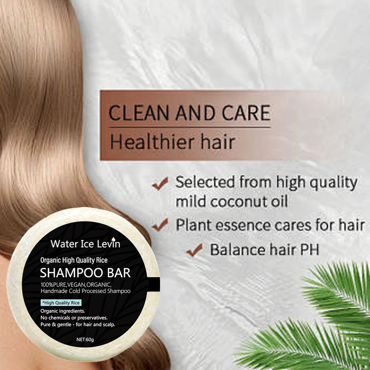 Organic Rice Shampoo Bar | Shea Butter & Coconut Oil – All Hair