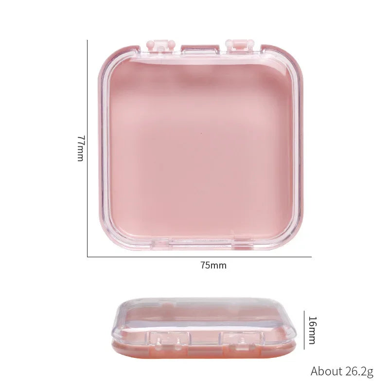 10 Pieces Empty Nail Boxes For Packaging Square Shape Box Wholesale Nail Tips Press On Nail Packaging Case Small Business Peaceful Pleasures Health and Wellness pink-10pcs