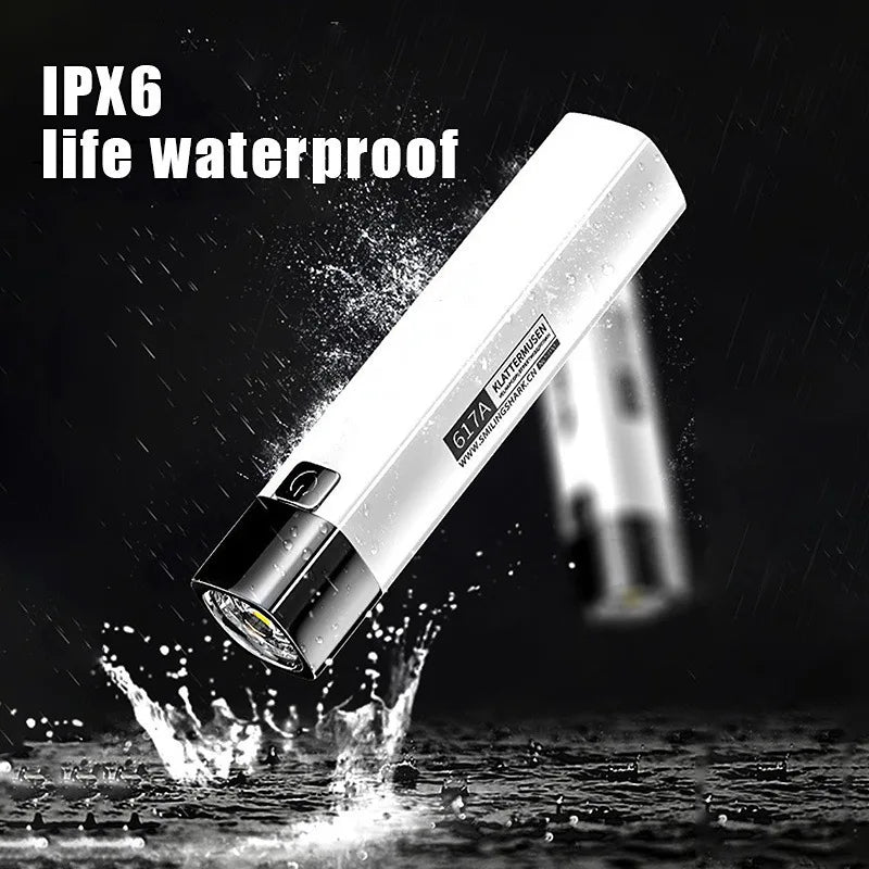 Mini USB Rechargeable Flashlight – Portable Hiking EDC Torch Rechargeable Flashlight Peaceful Pleasures Health and Wellness