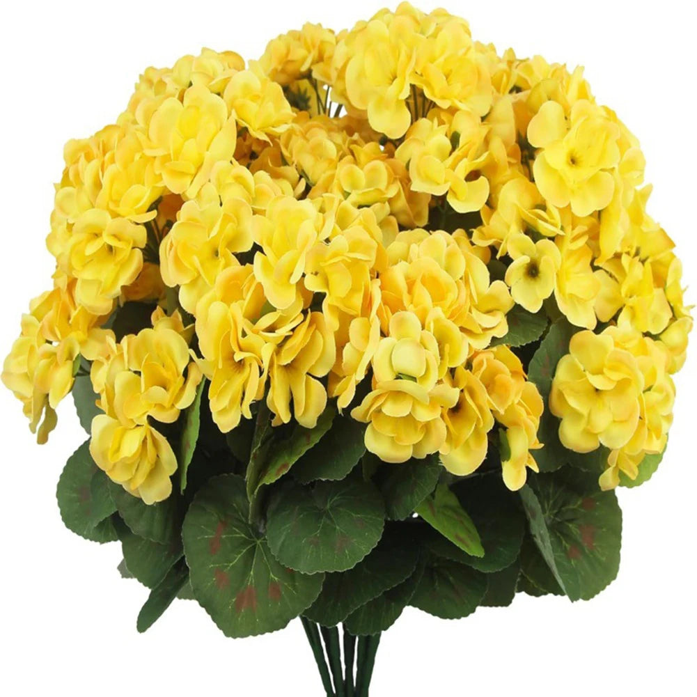 Artificial Silk Begonia Flower Branch – Home Wedding Party Decor