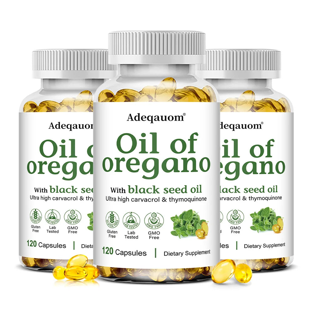 Oil of Oregano Softgels with Black Seed Oil | Immune Support