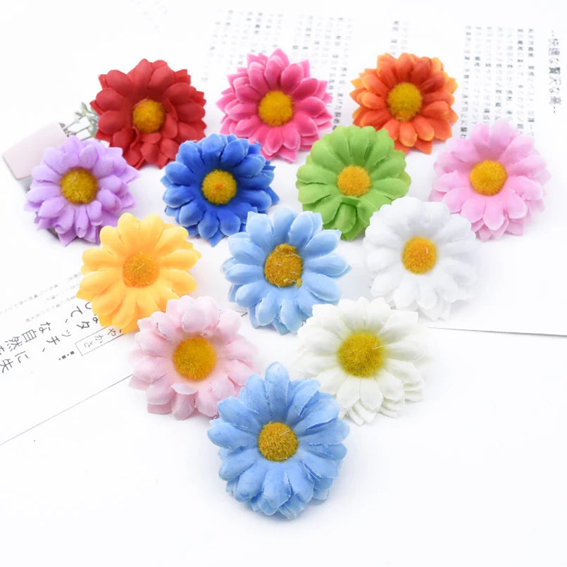 Artificial Silk Daisy Flower Heads 10/20pc | Wedding & Home Decor