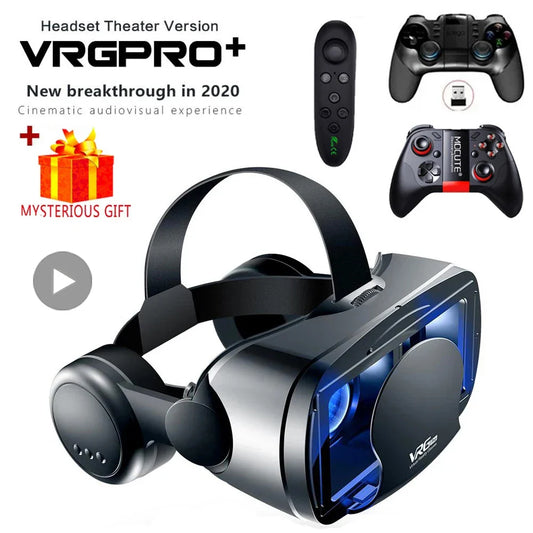 AyeBeau VRG Pro+ 3D VR Headset with Built-In Headphones VR Headset Oasis Select
